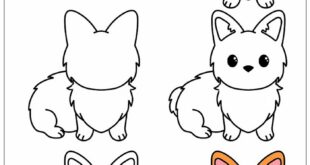 simple how to draw a dog for kids