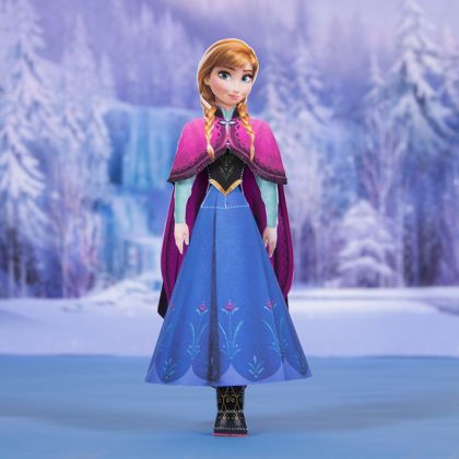 frozen anna papercraft